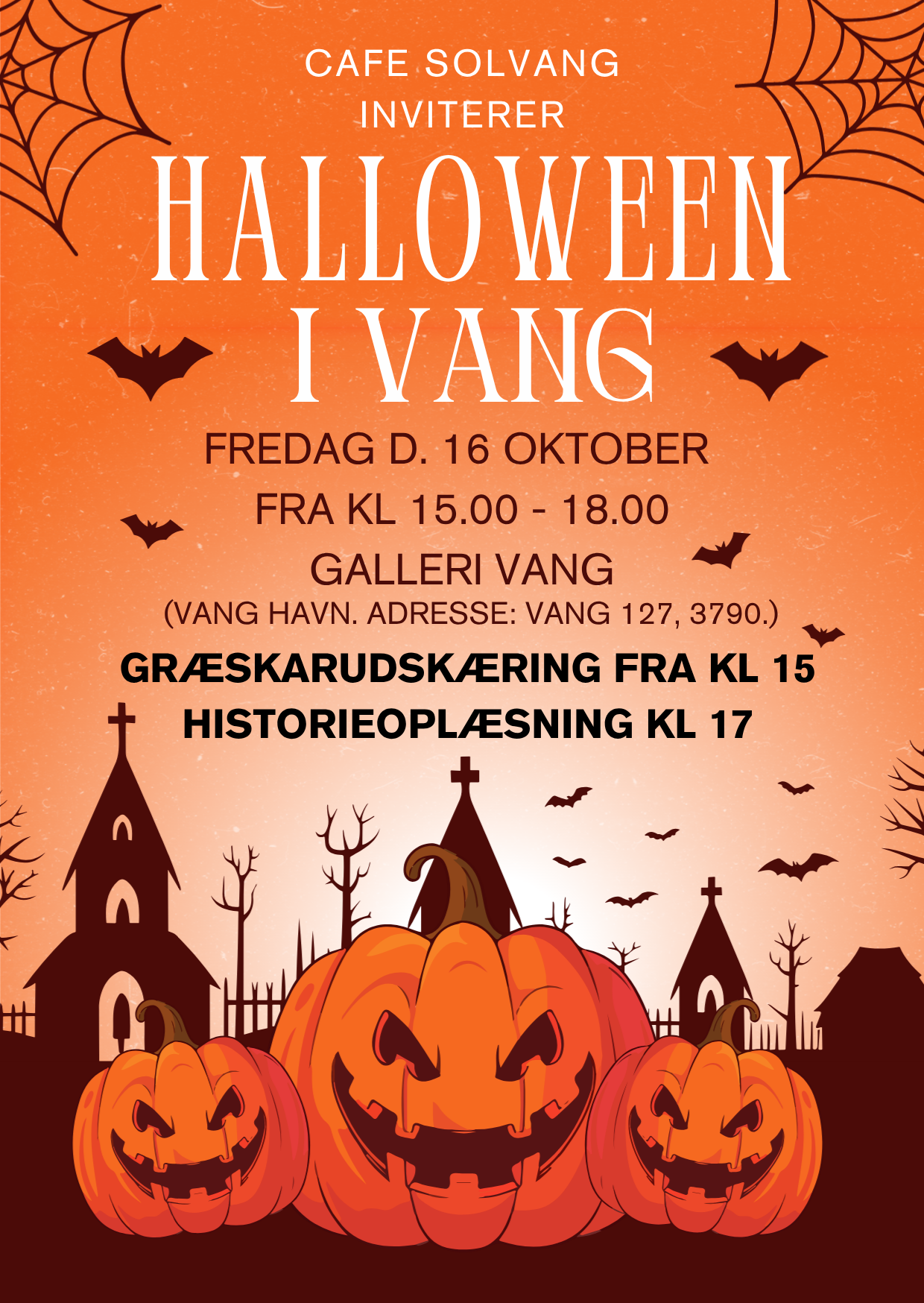 Kom til Halloween i efterårsferien 🎃